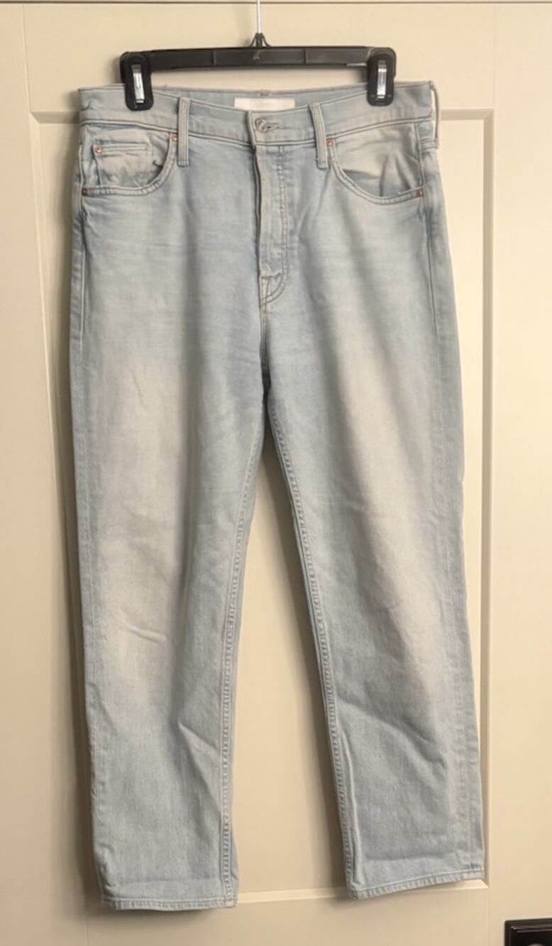 Mother Superior Jeans Sz 28 The Tomcat Hella Hot Button Fly Light Wash
